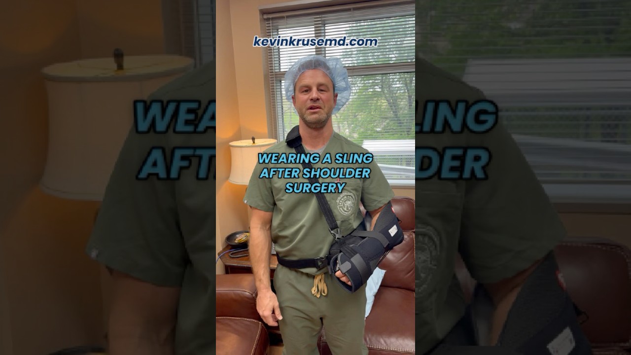 Do I really need to wear a sling after shoulder surgery? #shouldersurgery #shouldersurgeon