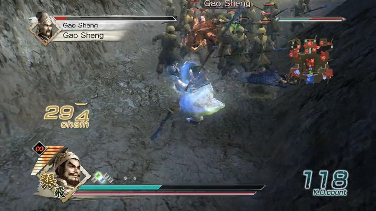 Dynasty Warriors 6 - Режим Musou Чжан Фэя - Сложность &laquo;Хаос&raquo; - Восстание Жёлтых повязок