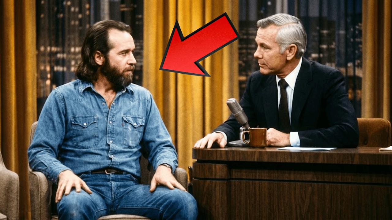 Johnny Carson Asked George Carlin One Question… His Answer Silenced the Studio