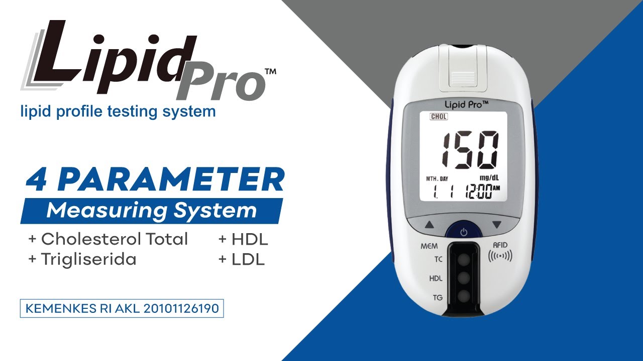 Alat Cek Kolesterol Total ( HDL, LDL dan TRIGLISERIDA) - LipidPro
