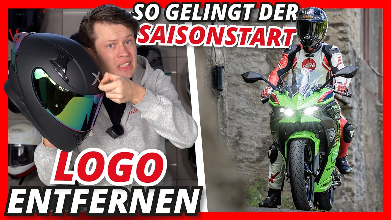 LOGO von MOTORRADHELM ENTFERNEN - So gelingt der SAISONSTART! - Klapphelme immer lauter?! #FragMarc