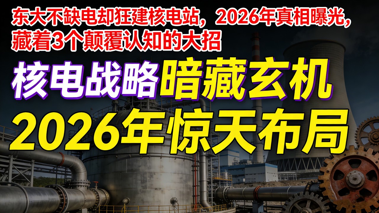 中国不缺电却狂建核电站！2026年真相曝光，藏着影响未来的大棋#中国核电#华龙一号#AI算力#全球核能复苏#中国高端制造#核电国产化#玲龙一号#能源安全#中国经济#科技博弈