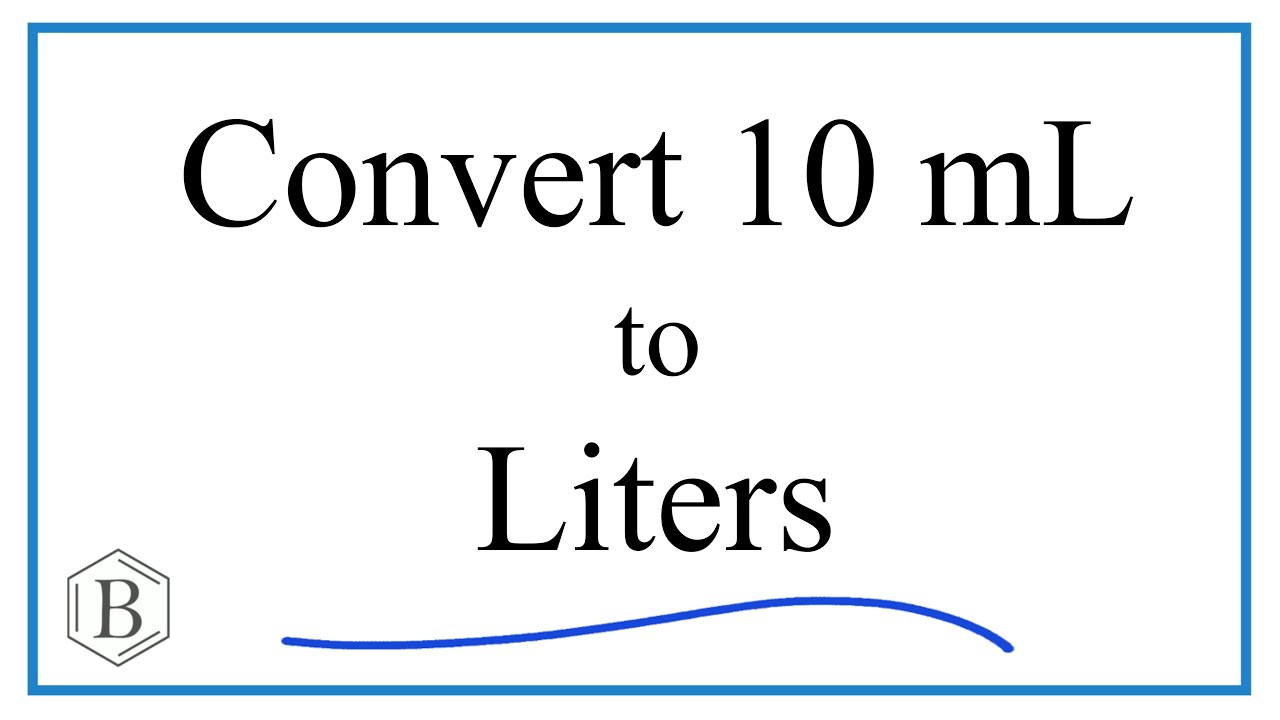 Przelicz 10 ml na l (10 mililitr&oacute;w na litry)
