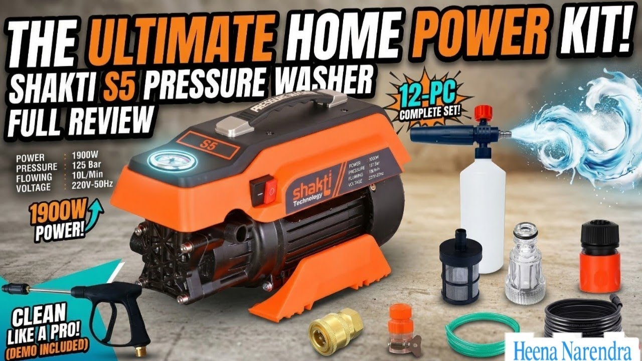 Shakti S5 car washing machine unboxing & testing #pressuremachine #carwashingmachine #machine #yt 