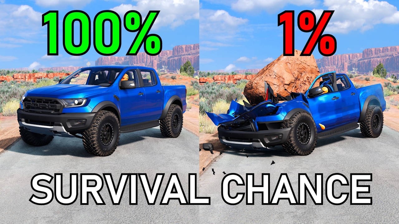 Best of Realistic Survival Chance Crashes #23 | BeamNG.drive