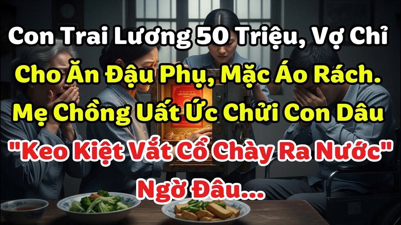 Con Trai Lương 50 Triệu, Vợ Chỉ Cho Ăn Đậu Phụ, Mặc Áo Rách. Mẹ Chồng Chửi Con Dâu 
