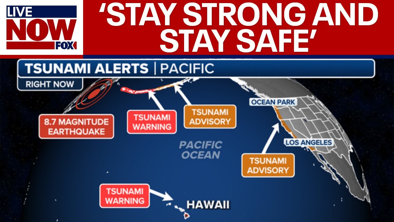 US tsunami warnings: Earthquake rises to 8.8, Trump weighs in