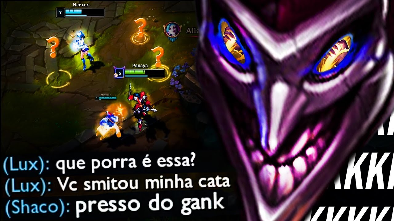 SMITEI 1 CATAPA E LUX TILTOU KKKK LOGO EU JOGANDO DE SHACO!