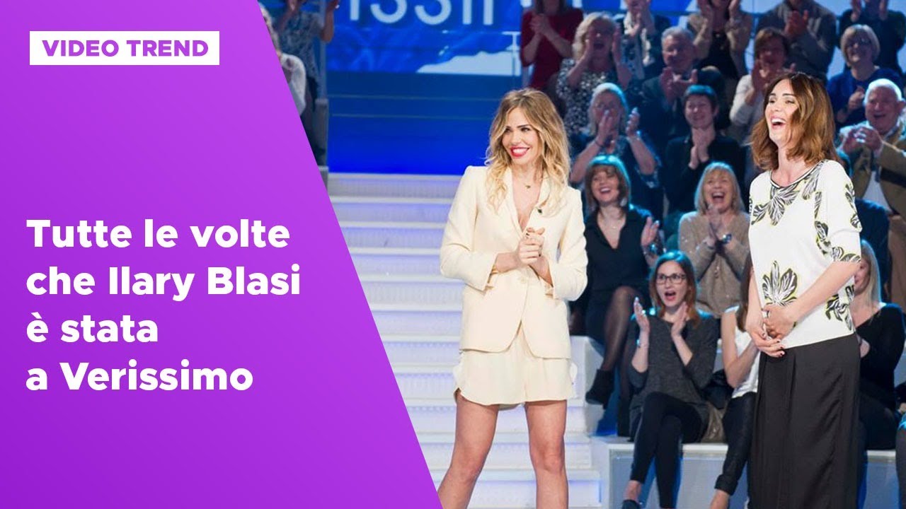 Tutte le volte che Ilary Blasi è stata a Verissimo