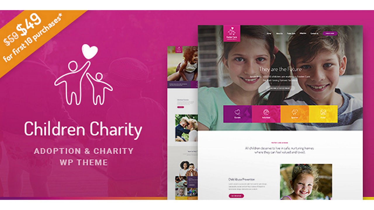 Children Charity - Nonprofit & NGO WordPress Theme with Donations | Themeforest Website Templates