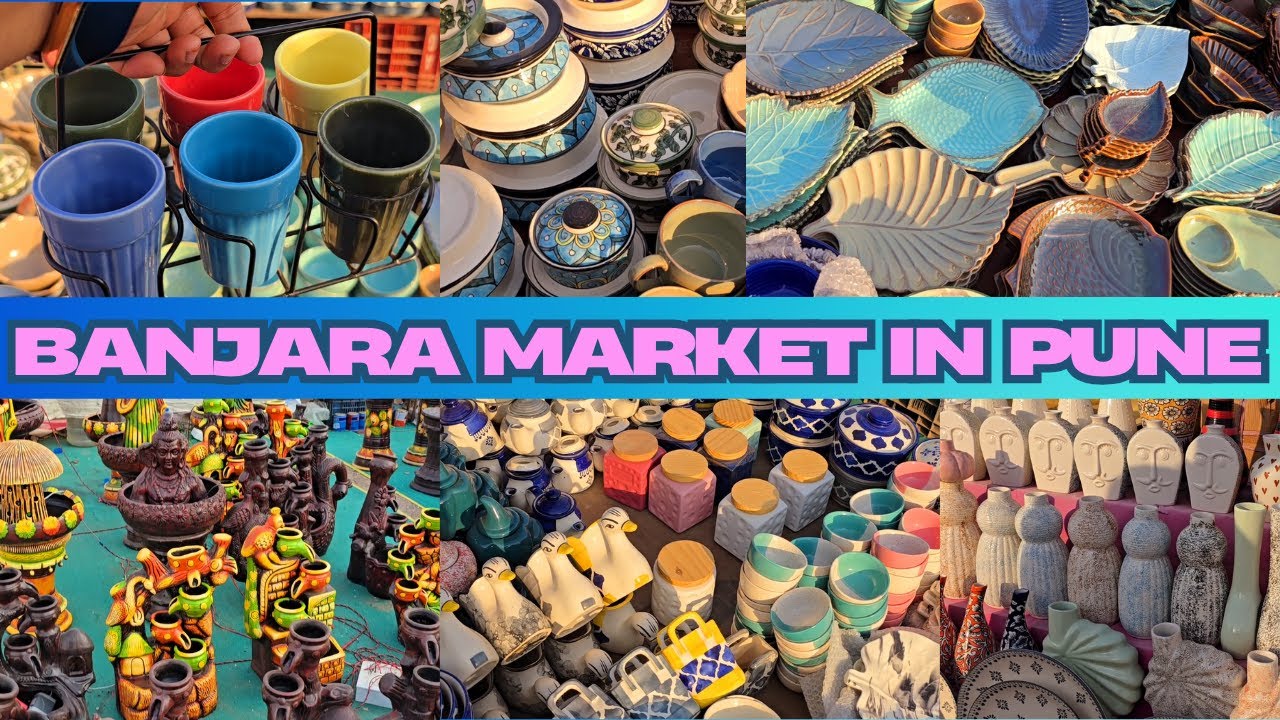 Starting 20₹😱I Banjara Market in pune 2025 |Fancy Crockery At Super Cheap PriceI Ceramic ShoppingI
