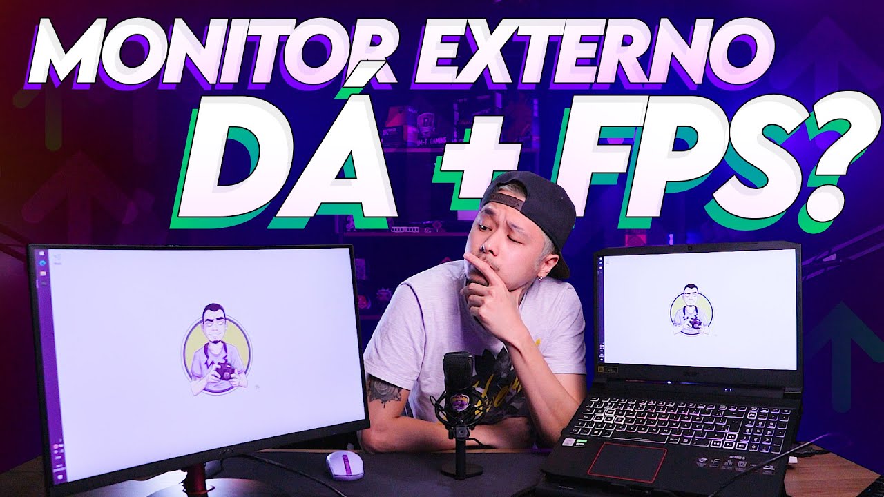 MONITOR EXTERNO em NOTEBOOKs dá + FPS?