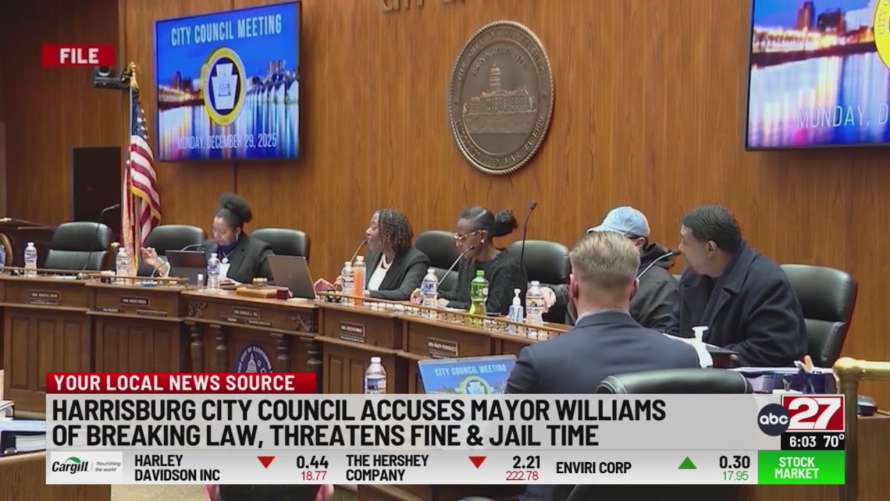 Harrisburg City Council seeks to hold mayor in contempt, suggests arrest