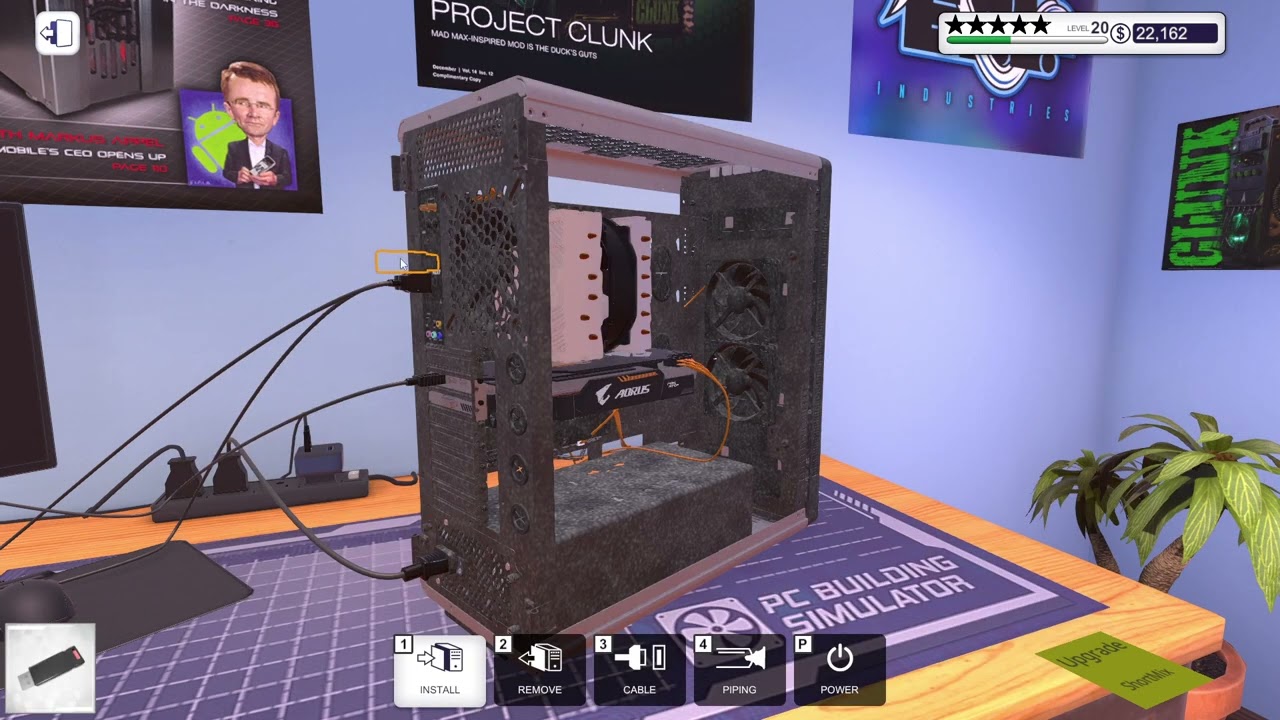 PC Building Simulator - Carrer Mode - Upgrade PC $1750 To Get 7139 Benchmark Score & 32 Gb RAM