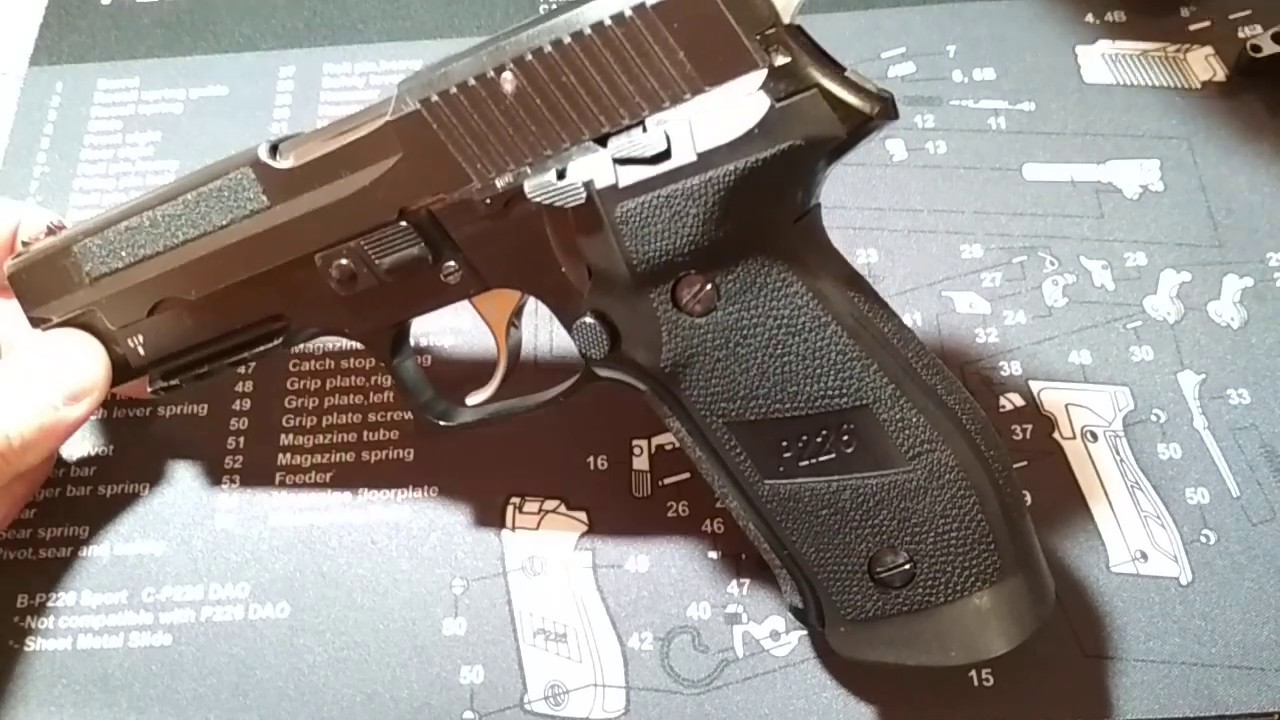 Sig P226 - sport trigger SRT nikel