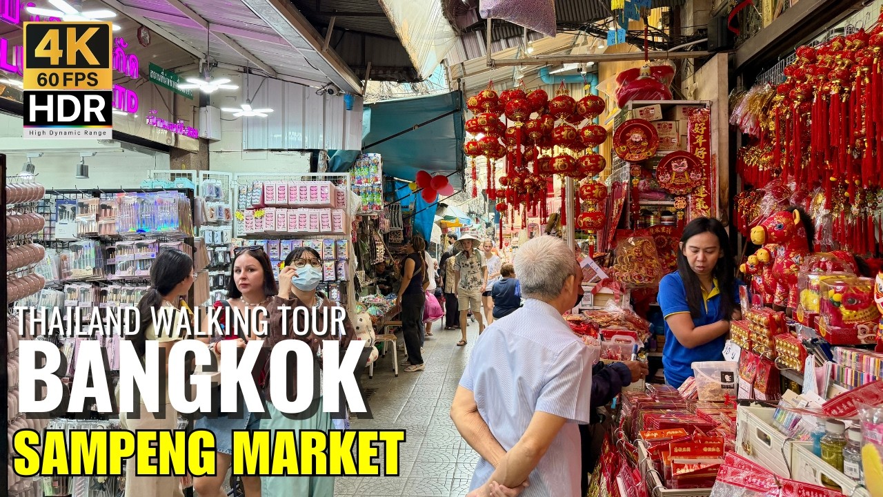 🛍️ Sampeng Market: Exploring Bangkok&rsquo;s INSANE Budget Shopping Hub! [4K HDR]