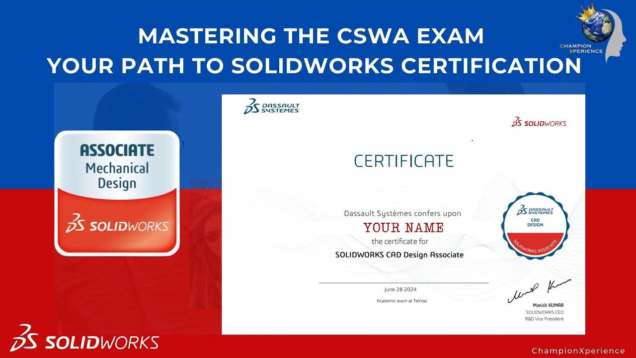 Mastering the CSWA Exam - Your Path to SOLIDWORKS Certification (Part 1)