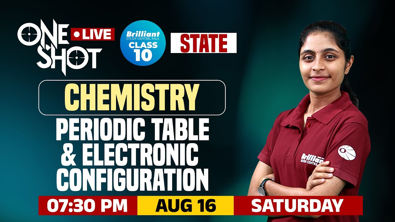 PERIODIC TABLE & ELECTRONIC CONFIGURATION | CHEMISTRY | CLASS 10 CBSE | 16 AUGUST 2025