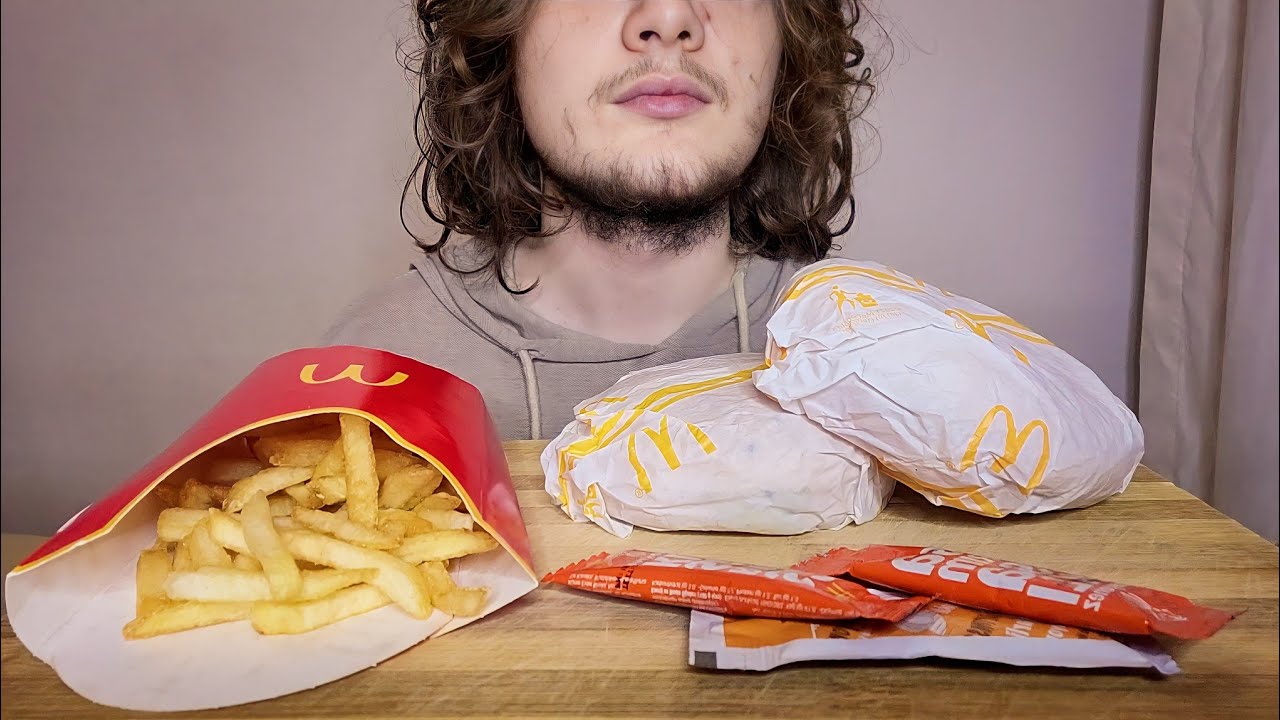 ASMR MCDONALD'S BURGER MUKBANG | TÜRKÇE ASMR 🍔🍟