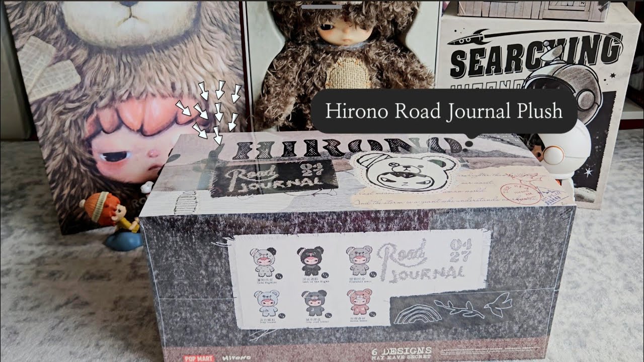 Hirono Road Journal Plush Pendant #unboxing @popmartau @POPMARTOFFICIAL 
