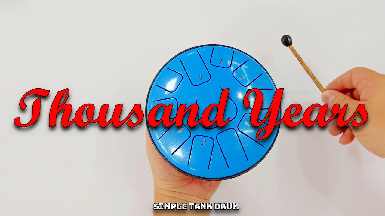 Thousand Years - 11 Tone Steel Tongue Drum (Tank Drum)