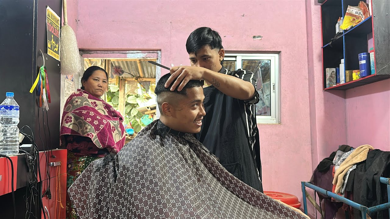 Eating Yam  & Sweet Potatoe 🍠 & Getting a Haircut by Dinesh Dada 