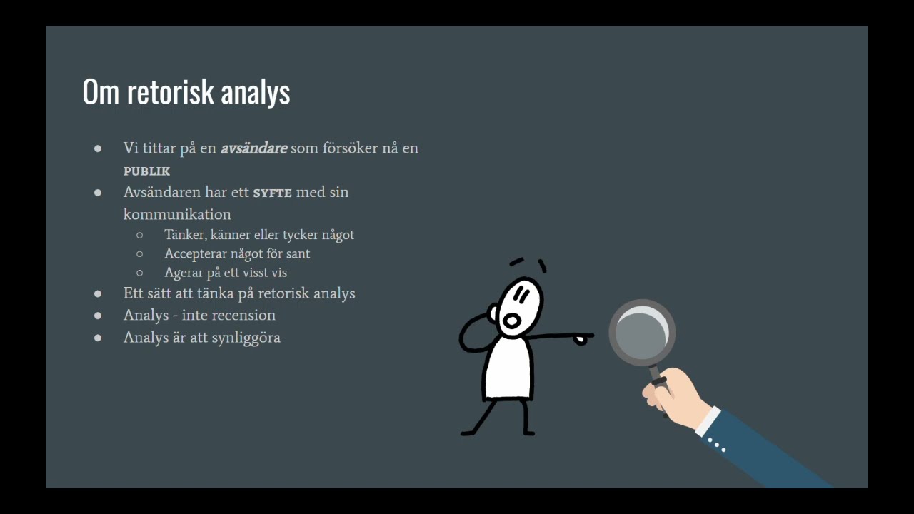 Video #2 - Metaforanalys - Hur gör du?