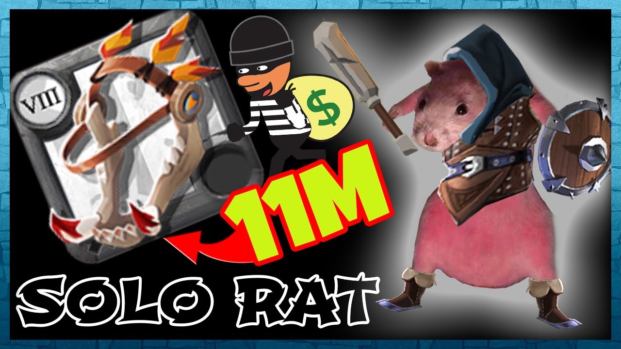 🐀 I ROBBED A JUICY ARTIFACT 🐀 Solo Rat Black Zone Gameplay | Albion Online | Rat Adventures Ep. 2