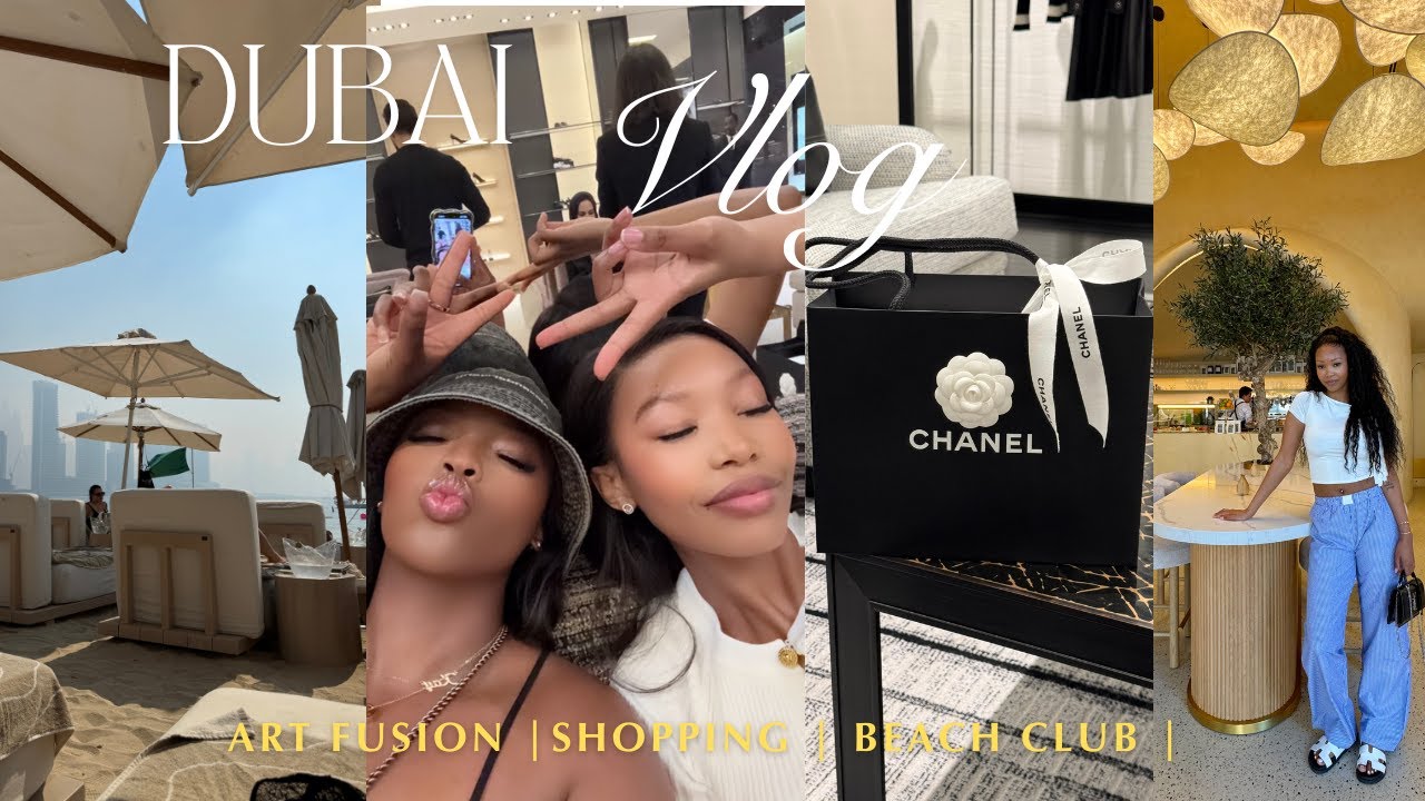 Travel vlog: Dubai for the week, Shopping , Art Fusion and Beach Club