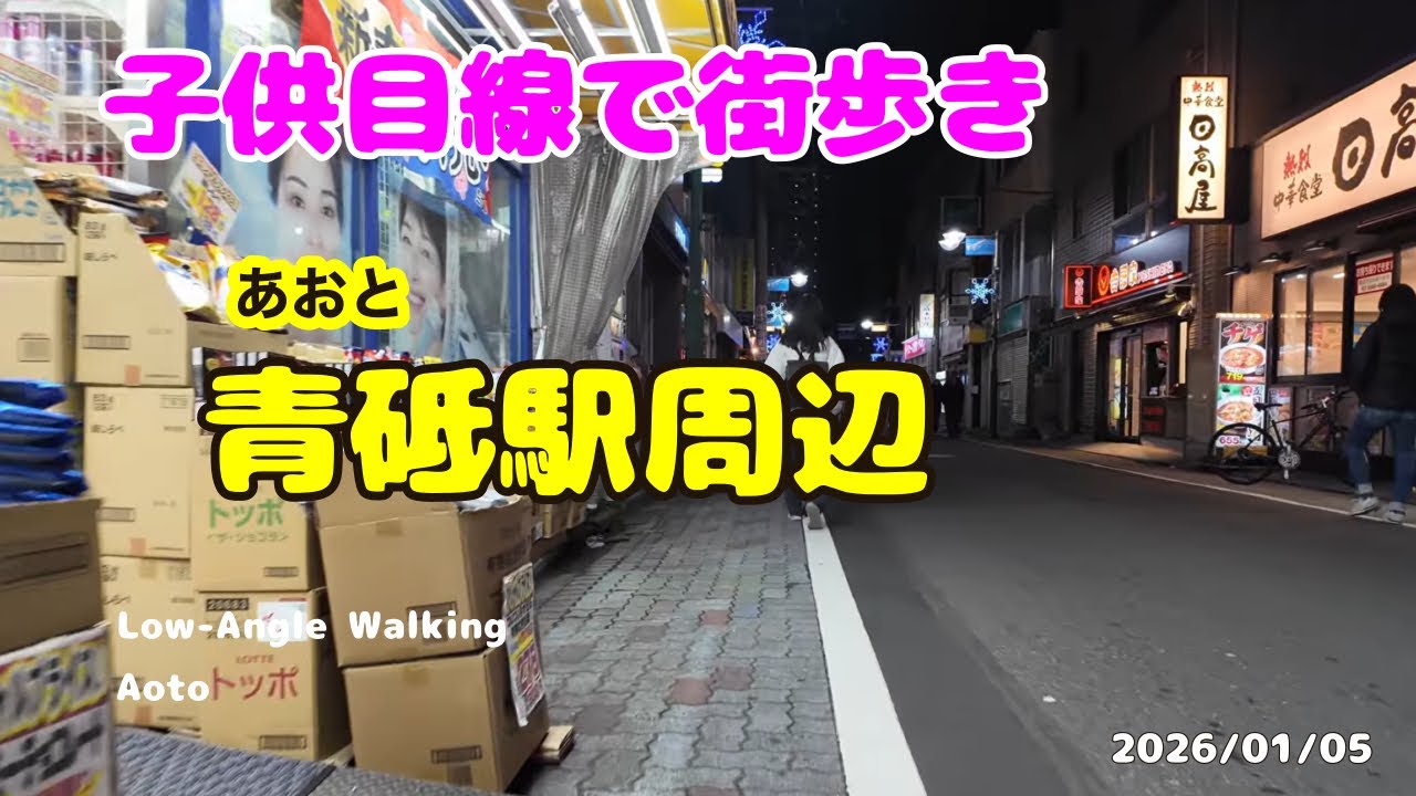 #ローアングル  #散歩　#青砥　　 (あおと)　#Low-Angle #Walking #Aoto  2026/01/05