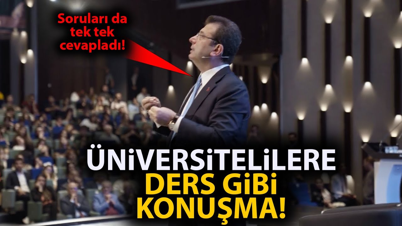 Üniversite öğrencilerine ders gibi buluşma! Gençler sordu, Ekrem İmamoğlu cevapladı!