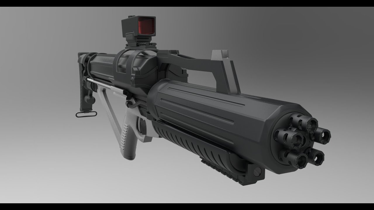 The M1 L1 Triple Pulse Rifle | Deep Sea 1998 | Futuristic Gun