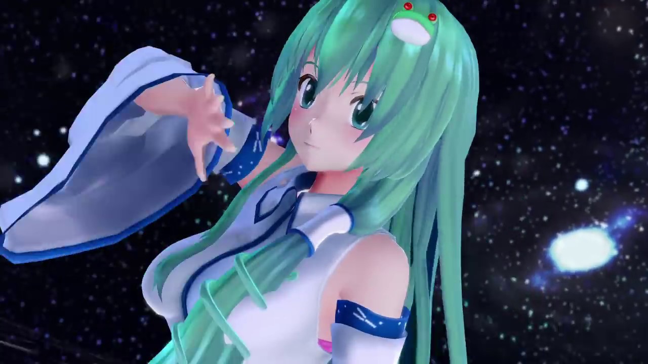 [giantess mmd]超巨大化する早苗さん