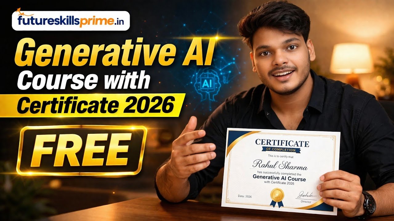 Free Generative Al Course With Certificate |GenerativeAl Tutorial For Beginners 