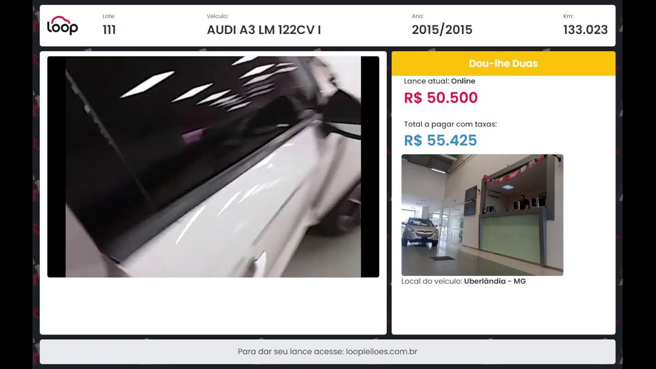 Transmissão ao vivo de Loop Veículos - Nosso canal de atendimento sac@loopbrasil.com