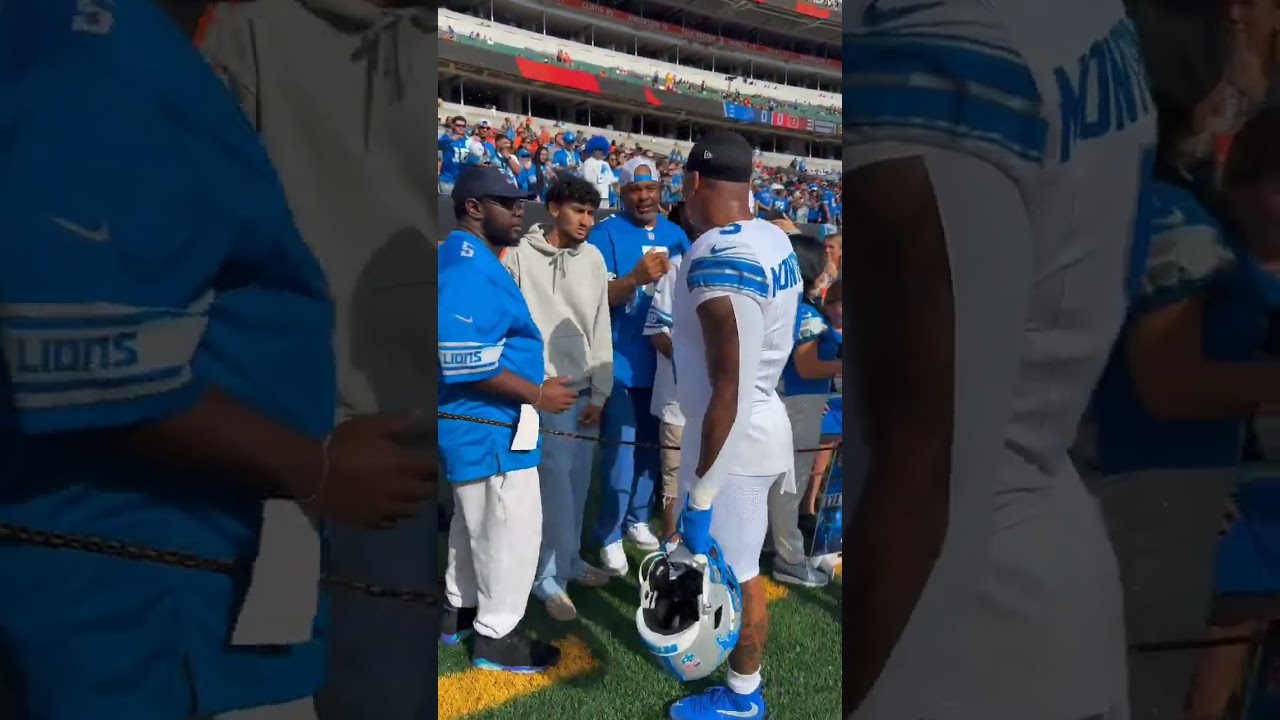 David Montgomery is playing his first NFL Game in his hometown, Cincinnati 🔥