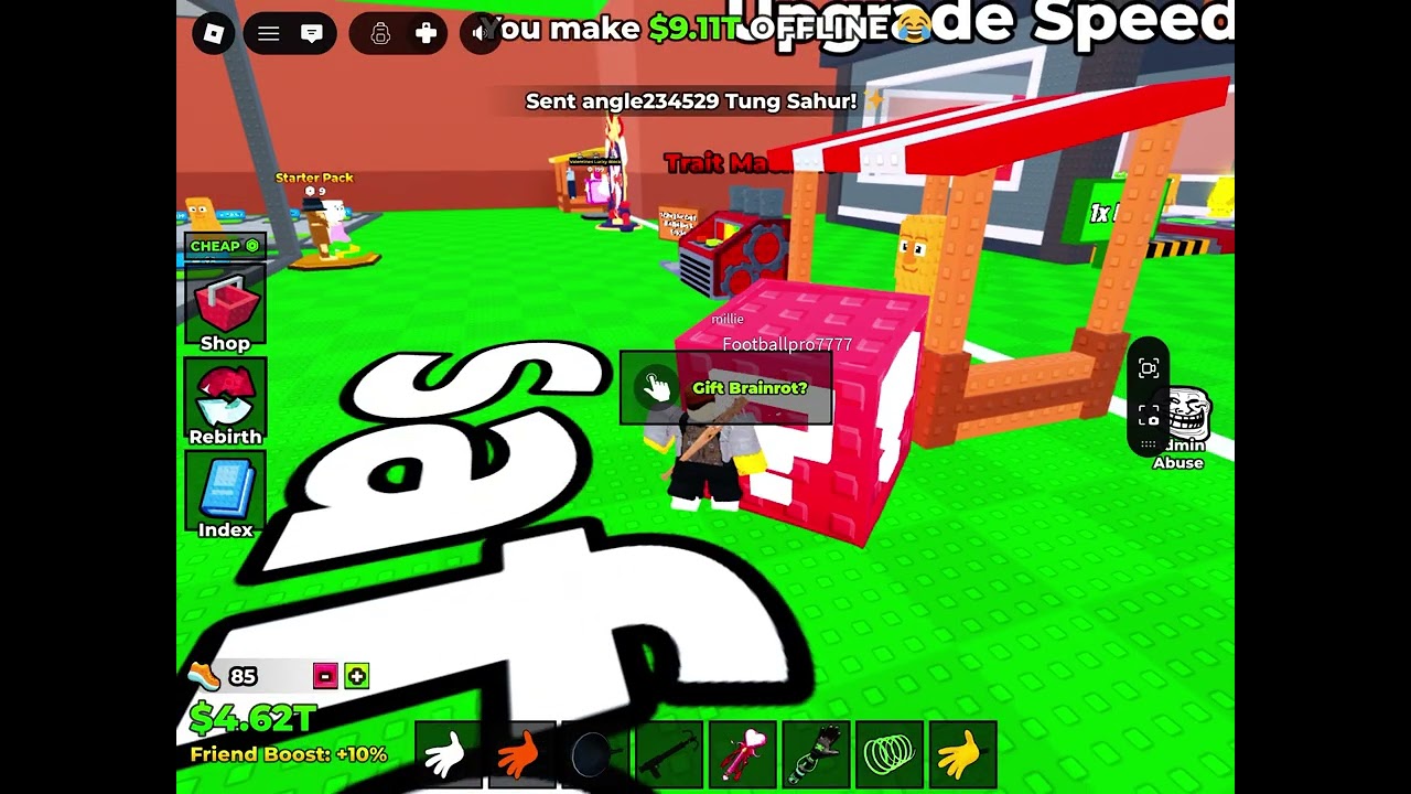 I will gift something in steal from brainrot 