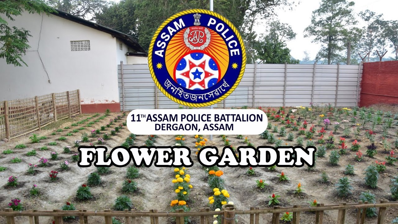 Flower garden at 11th Assam Police Battalion