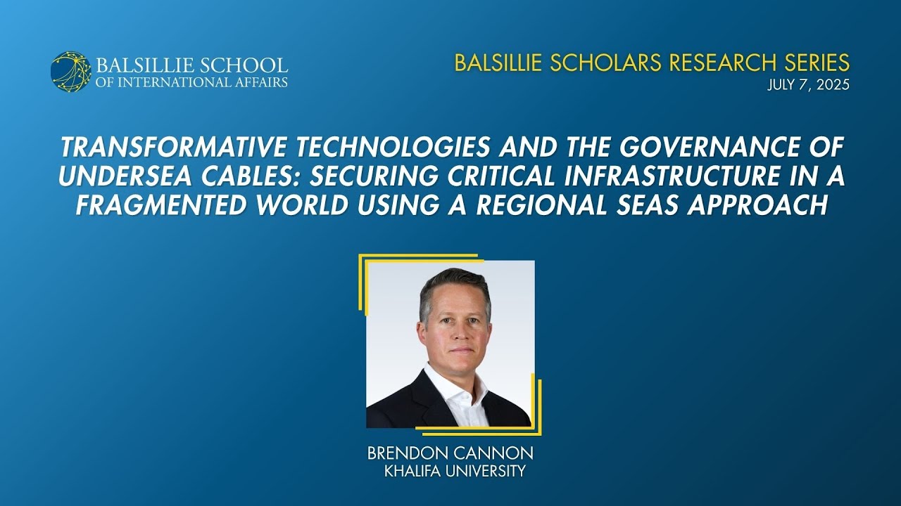 Transformative Technologies and the Governance of Undersea Cables