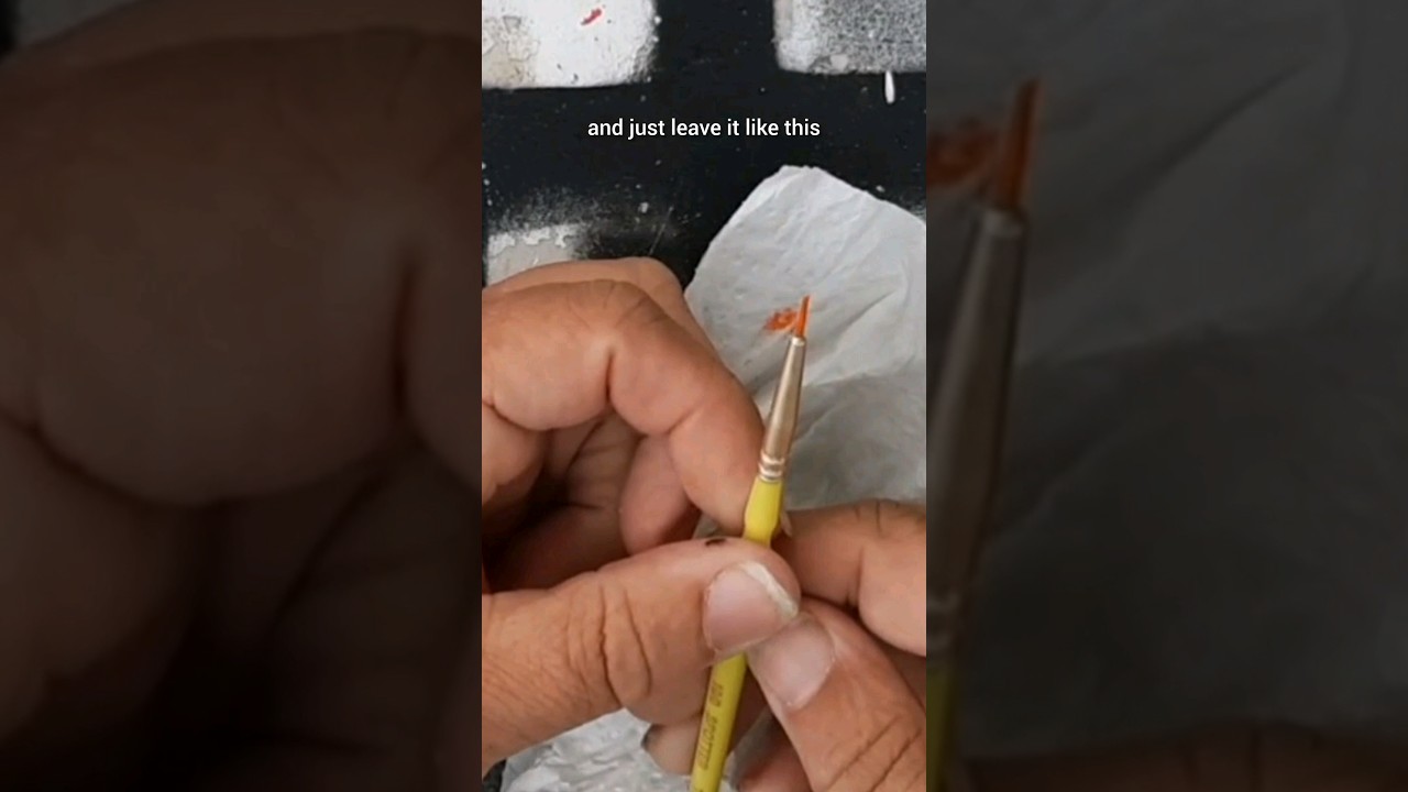 create a pointy paint brush #diy #paintingtechniques #tiptuesday