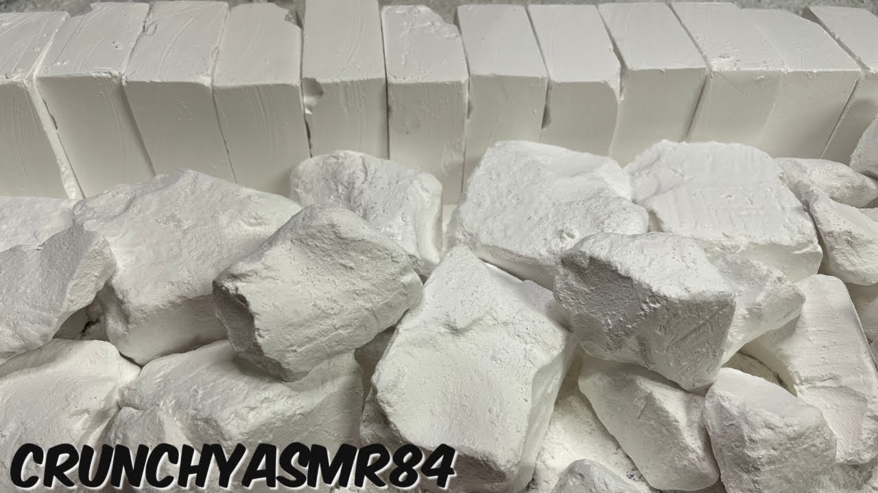 Plain Jumbo Chalk Chunks & Chalk Blocks | Oddly Satisfying | ASMR | Sleep Aid