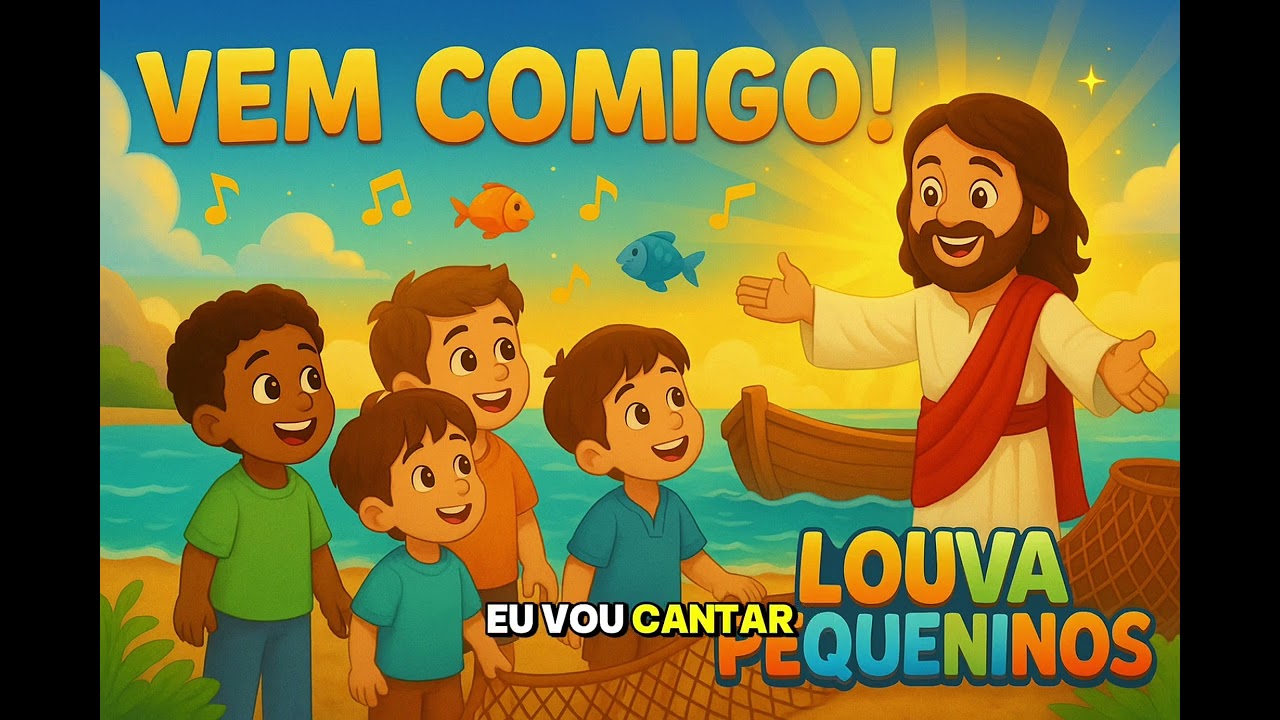 Vem Comigo! 🎣 | O Chamado dos Discípulos | Louva Pequeninos