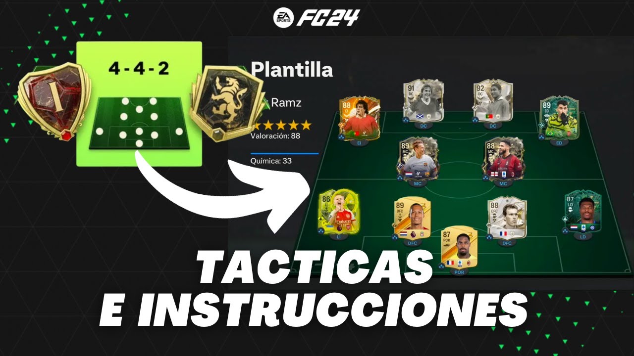 LA MEJOR 442 ¡TACTICAS META QUE TE AYUDARAN A GANAR PARTIDOS! EA FC 24