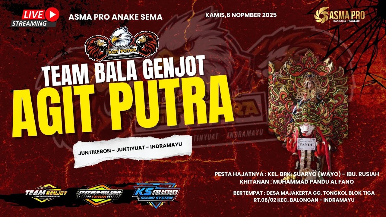 LIVE NGARAK | NEW AGIT PUTRA | Majakerta Gg. Tongkol Blok tiga Rt.08/02 Kec. Balongan | 6 Nop 2025