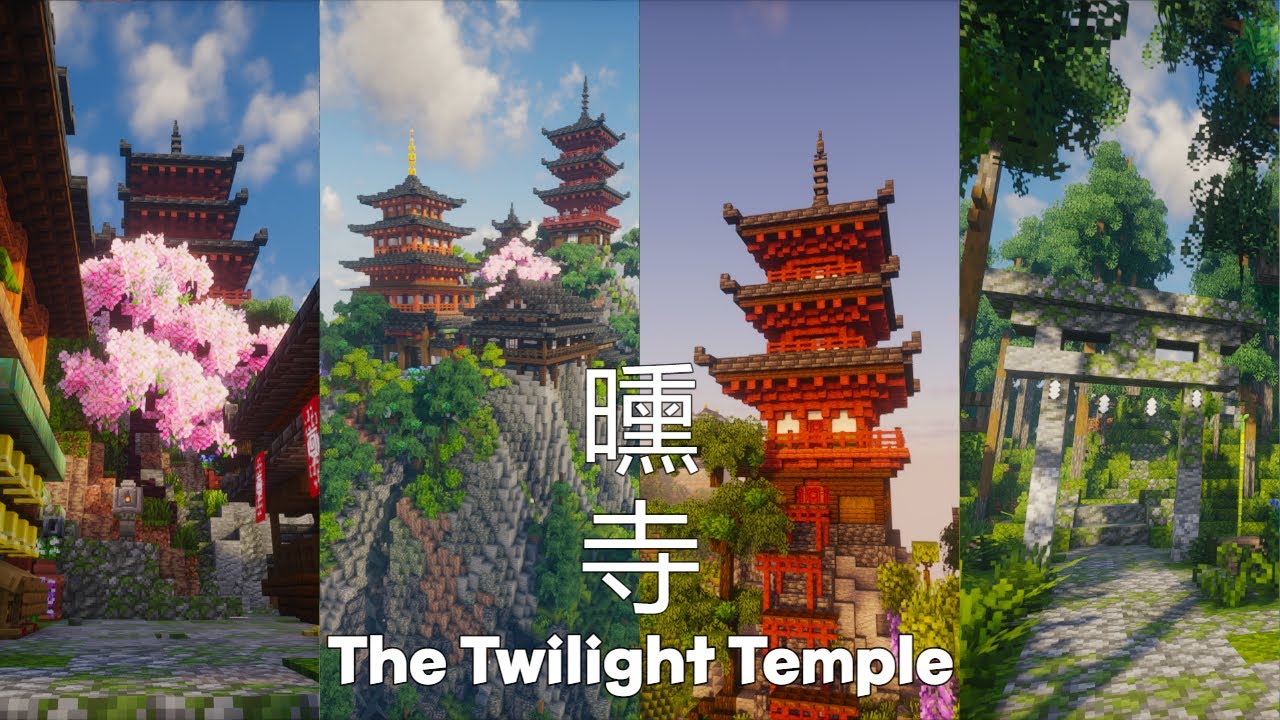 Minecraft Japanese Temple Walkthrough | EP. 1 | 4K