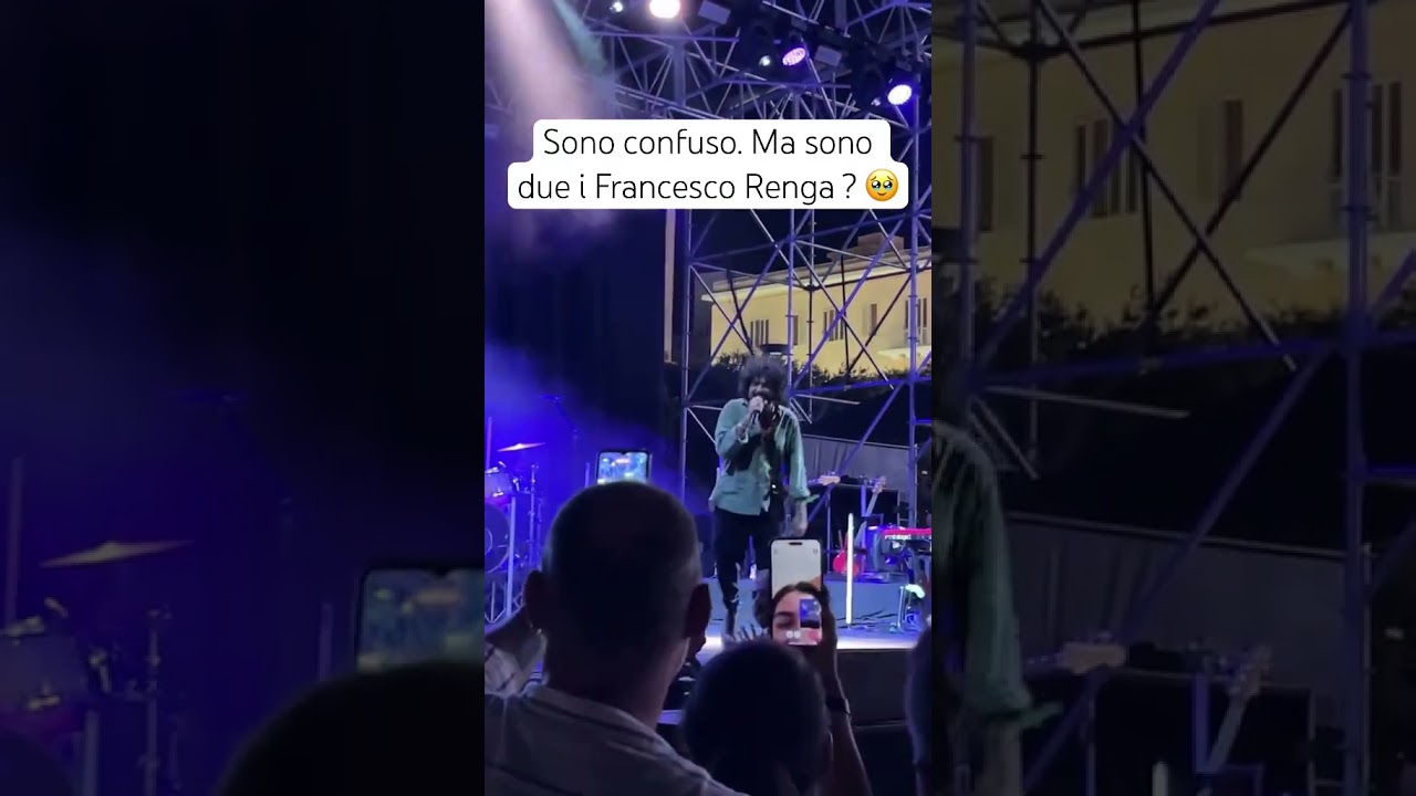 #sosia di #francescorenga ? 🤩 #reaction #monopoli #confusione #concerto #clone #sorpresa #live