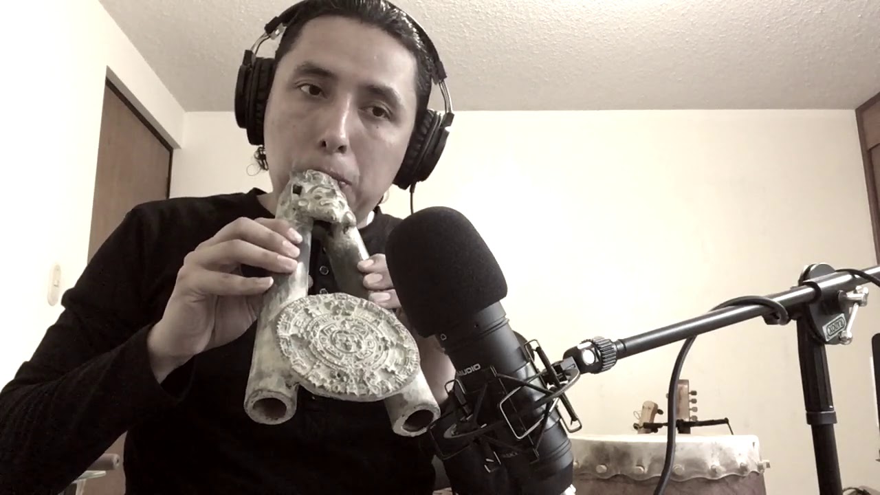 Tlatzotzonaliztli - Tlapitzalli (huehuetl, teponaztli, ayoyotes)