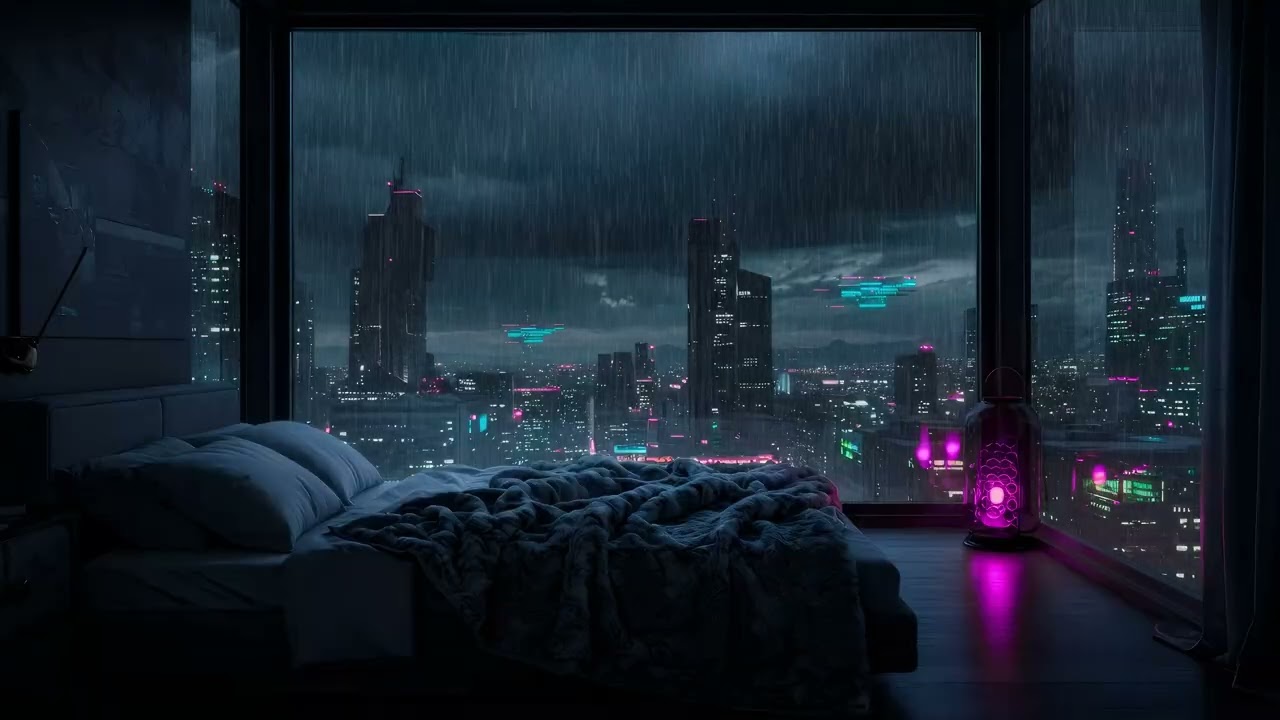 Lofi Futurista para Estudar, Relaxar ou Viajar no Tempo - 4K [1 Hora]