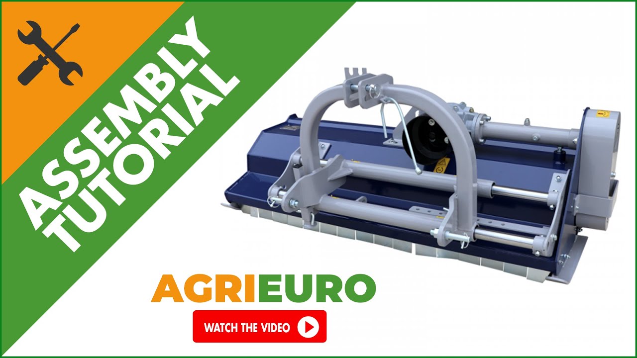 Tractor Flail Mower medium Series with manual shift - BullMach REA 125 S - Assembly tutorial