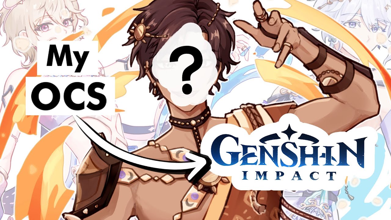 How I Drew My OCs in Genshin Impact - Genshin Impact Artstyle Study Process